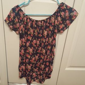 Floral Off the Shoulder blouse